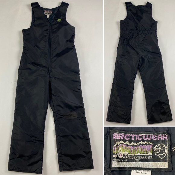 Vintage Arctic Cat Arctic Wear Snow Bib Overalls Men's Medium Snowmobile Pants - Picture 1 of 11